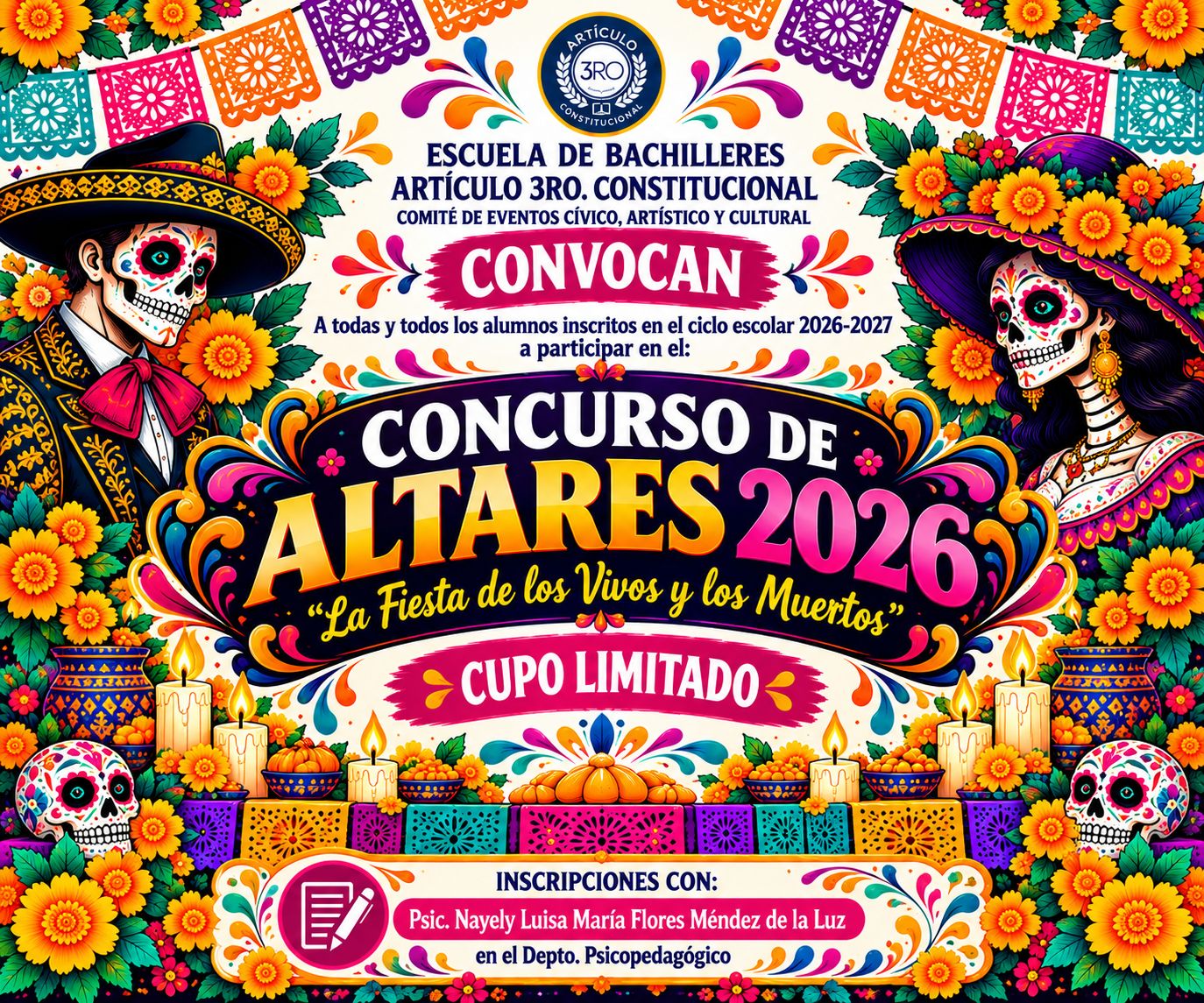 Convocatoria al Concurso de Altares 2026 La Fiesta de los Vivos y los Muertos